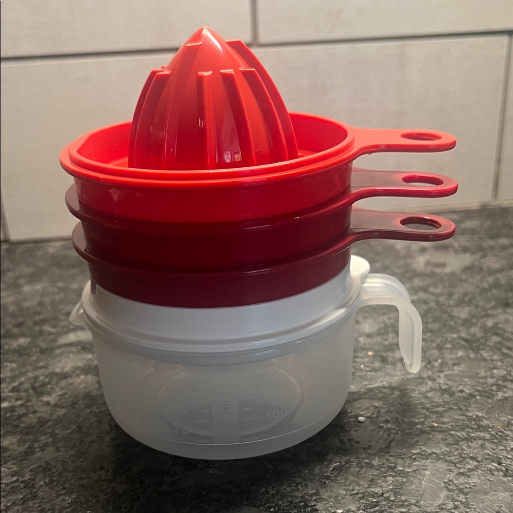 Tupperware All in One Juicer/Grater/egg Separator. Cook’s Maid set